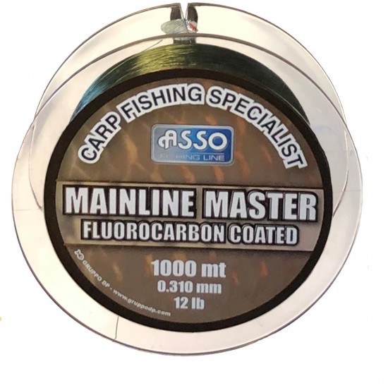 ASSO CARP MAINLINE MASTER FCC 1000m 0,30mm 8,6kg Sötétzöld Monofil Bojlis Zsinór