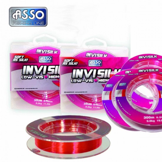 ASSO INVISILK 300m 0,20mm 6,9kg távdobó monofil zsinór