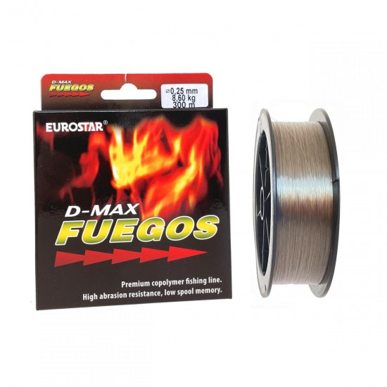 EUROSTAR D MAX FUEGOS monofil zsinór 300m 0,25mm 8,6kg