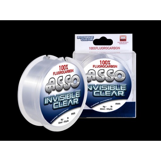 ASSO INVISIBLE CLEAR fluorocarbon zsinór 50m 0,45mm