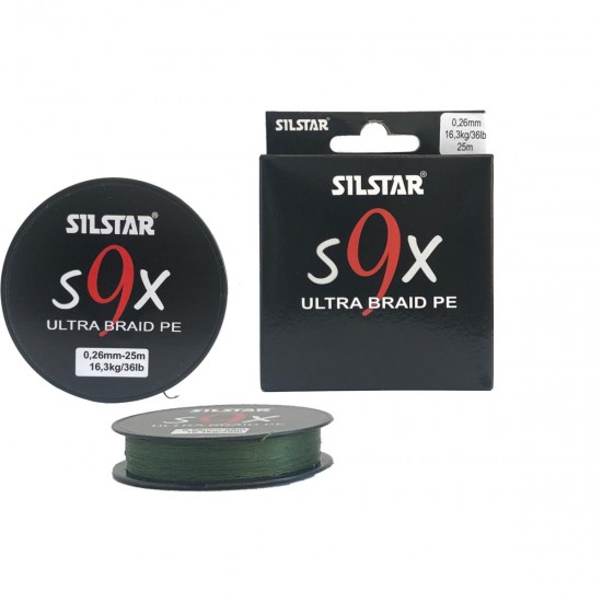 SILSTAR 9X PE ULTRABRAID 25M 0,24 /15,2KG/