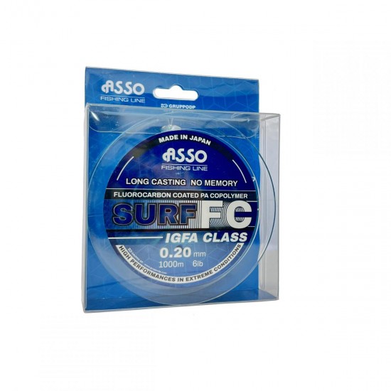 ASSO SURF Fluorocarbon Bevonattal 0,20mm 6lb 2,72kg 1000m